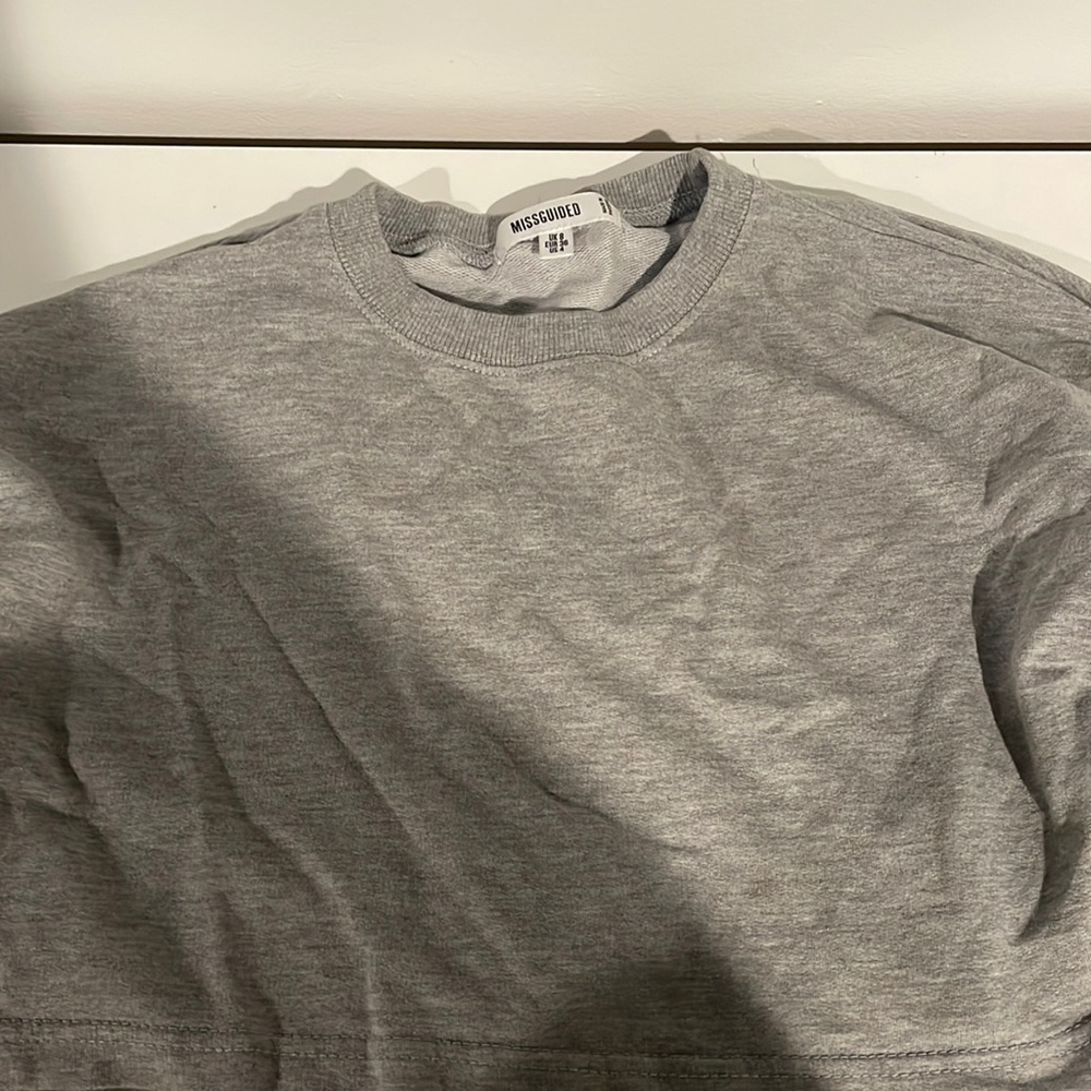 Missguided crop crew neck